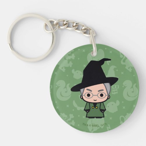 Professor McGonagall Cartoon Character Art Keychain