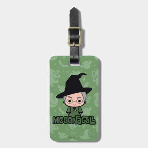 Professor McGonagall Cartoon Character Art Luggage Tag