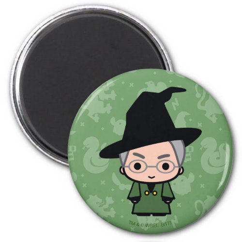 Professor McGonagall Cartoon Character Art Magnet