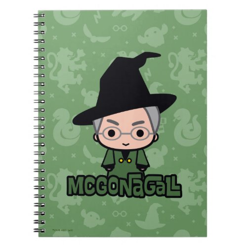 Professor McGonagall Cartoon Character Art Notebook