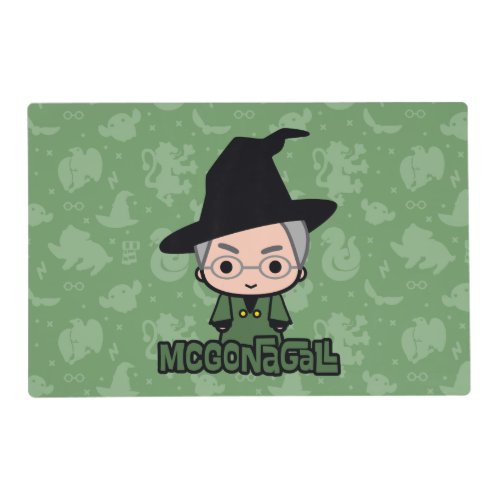 Professor McGonagall Cartoon Character Art Placemat