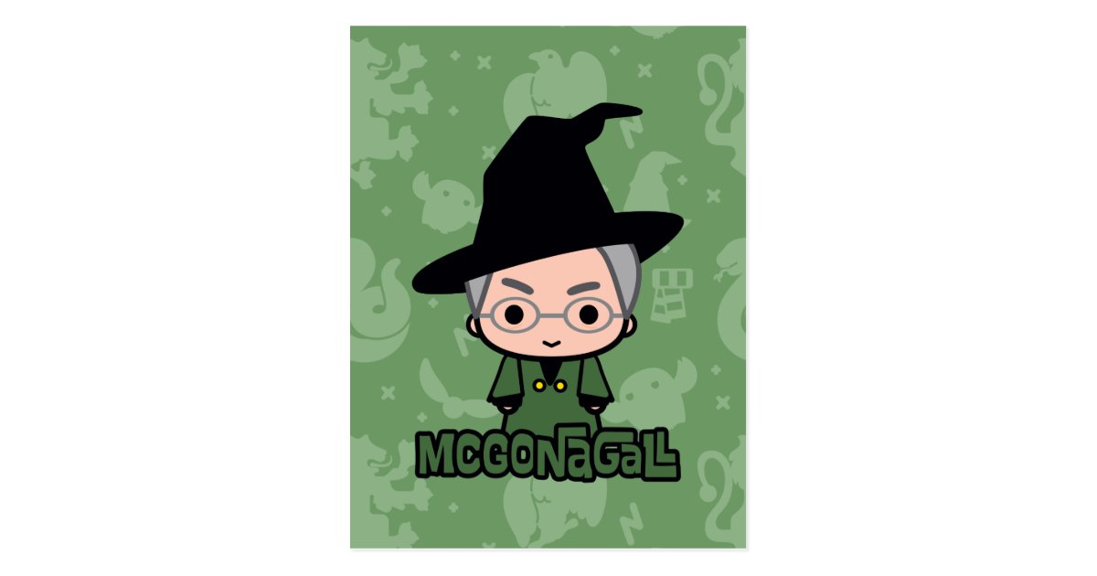 Professor McGonagall Cartoon Character Art Postcard | Zazzle.com