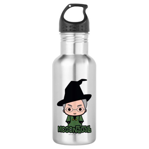 Professor McGonagall Cartoon Character Art Stainless Steel Water Bottle