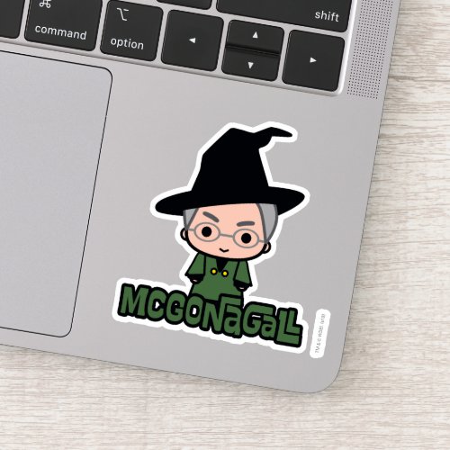Professor McGonagall Cartoon Character Art Sticker