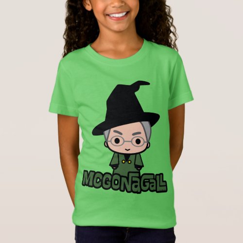 Professor McGonagall Cartoon Character Art T_Shirt