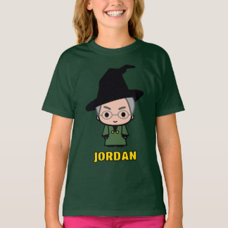 Professor McGonagall Cartoon Character Art T-Shirt