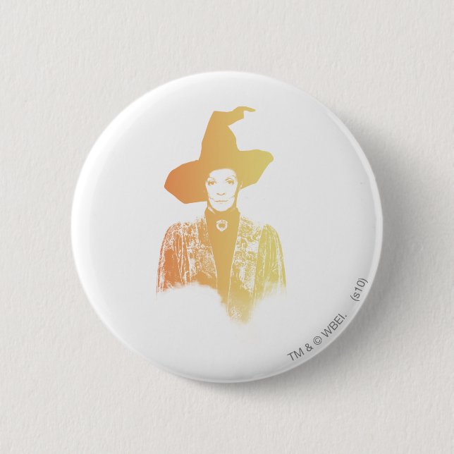 Professor Minerva McGonagall Pinback Button (Front)