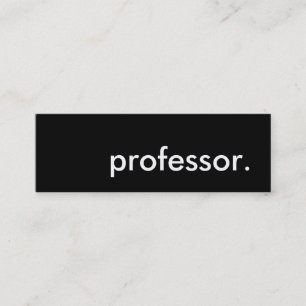 professor. mini business card