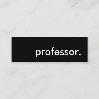 professor. mini business card