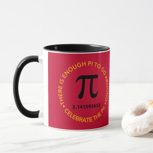 Professor Of Mathematics Celebrate The Pi Mug