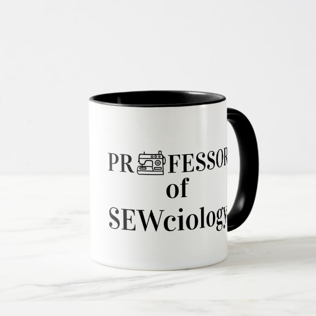 Professor of Sewciology Sewing Mug (Front Right)