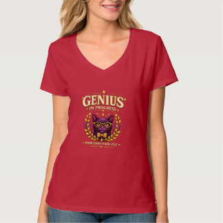 Professor Purr-Ple™ – Genius in Progress T-Shirt