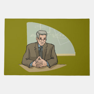 Professor Scholar Male Educator Teacher Doormat