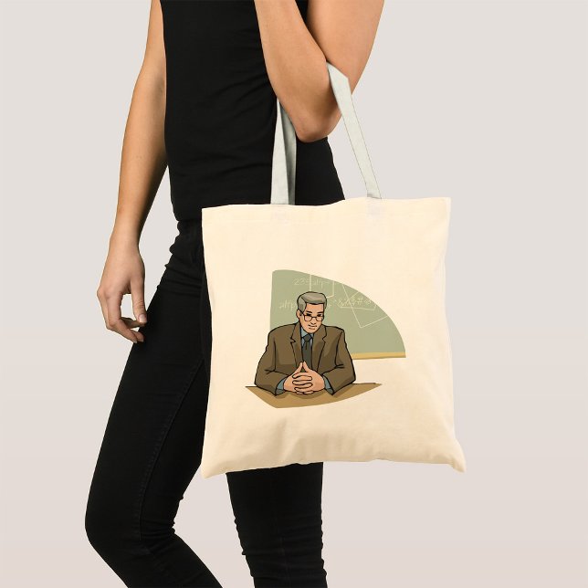 Professor Scholar Male Educator Teacher Tote Bag (Creator Uploaded)