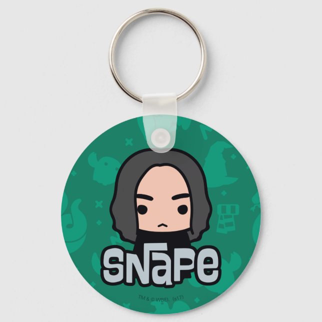 Professor Snape Cartoon Character Art Keychain (Front)