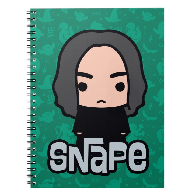 Professor Snape Cartoon Character Art Notebook (Front)