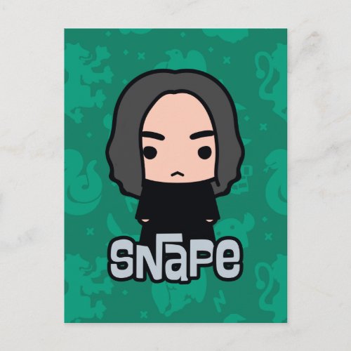 Professor Snape Cartoon Character Art Postcard