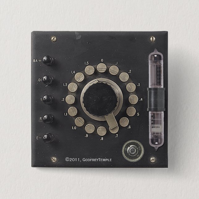 Professor Temple's Ether Condenser Pinback Button (Front)