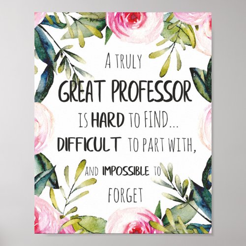 Professor Thank You Gift Appreciation Office Decor