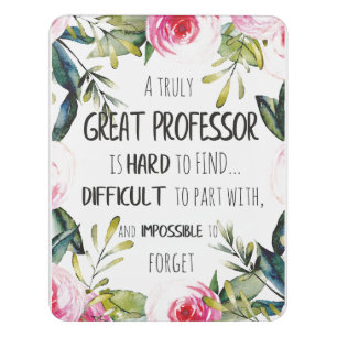 Professor Thank You Gift Appreciation Office Decor Door Sign