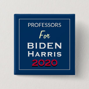 Professors For BIDEN HARRIS Square Campaign Button