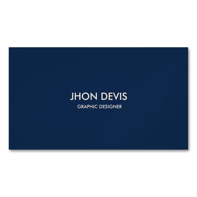 Proffesional Elegant Business Card Magnet (Front)