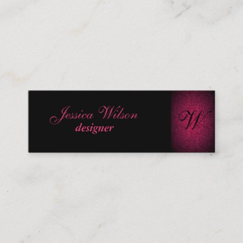 Proffesional elegant gentle floral monogram business card