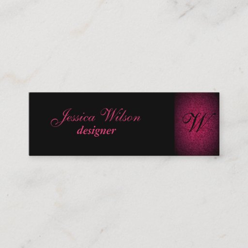 Customizable Proffesional elegant gentle floral monogram business card