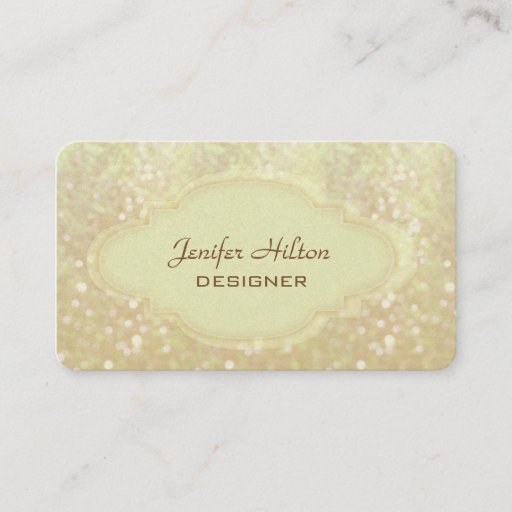 Customizable Proffesional elegant glitter bokeh business card templates
