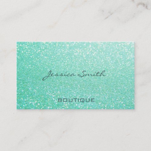Proffesional glamorous elegant glittery business card