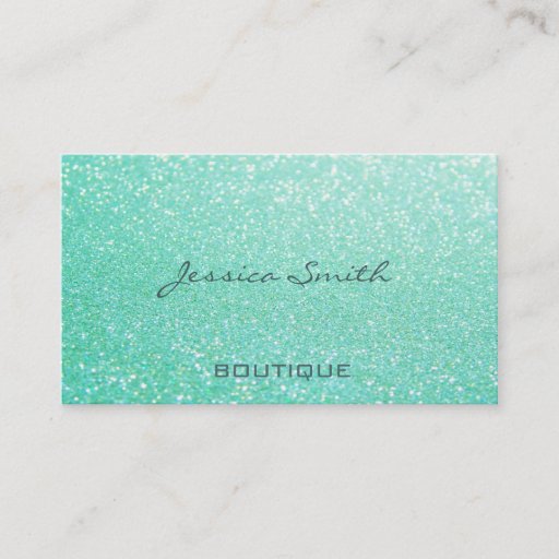 Customizable Proffesional glamorous elegant glittery business card