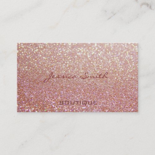 Proffesional glamorous elegant glittery business cards