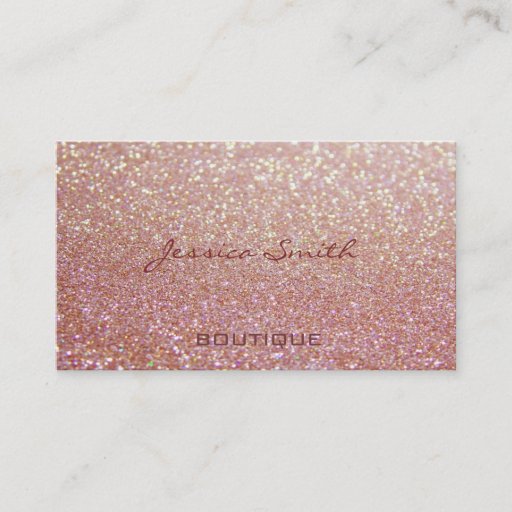 Customizable Proffesional glamorous elegant glittery business cards
