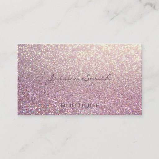 Customizable Proffesional glamorous elegant glittery business card