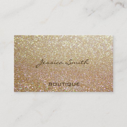 Proffesional glamorous elegant glittery business card template