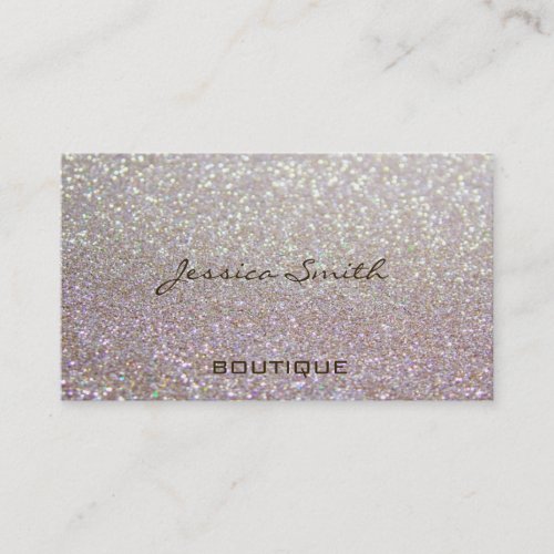 Proffesional glamorous elegant glittery business cards