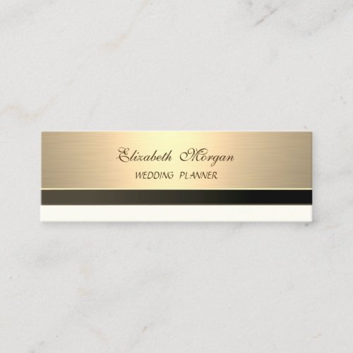 Proffesional Modern Luxury Elegant Golden Mini Business Card