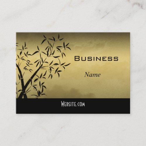 Profile Business Card Asian Gold