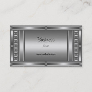 Profile Business Card Chrome On Silver
