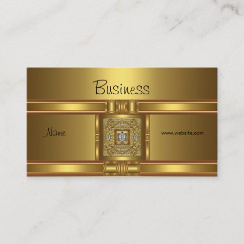 Profile Business Card Gold on Gold  Jewel