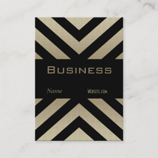 Profile Business Card Retro Pewter Black Stripe