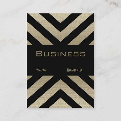 Customizable Profile Business Card Retro Pewter Black Stripe