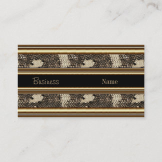 Profile Business Card Wild Animal Black Gold