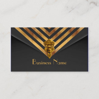 Profile Business Gold Black Velvet Stripe Card