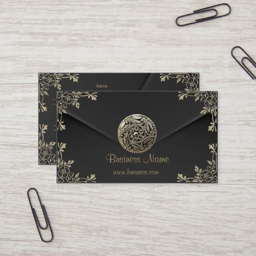 Profile Business Sepia Black Velvet Look Business Card Templates