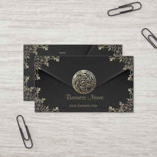 Profile Business Sepia Black Velvet Look Card