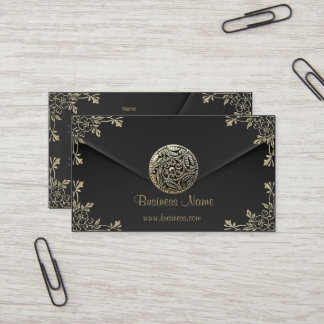 Profile Business Sepia Black Velvet Look Card
