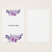 Profile Card (Front & Back)