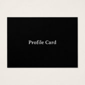 Profile Card (Back)