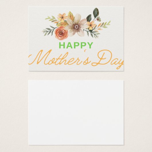 profile card (Front & Back)